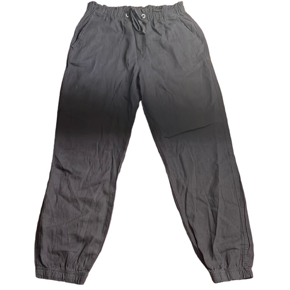 Sanctuary Linen Blend Joggers- Blue- Size Medium